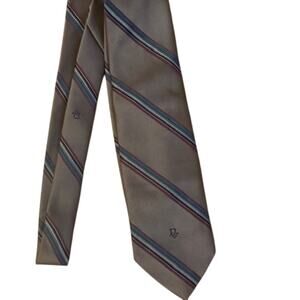 Vintage Authentic Christian Dior Striped Men's Neck Tie